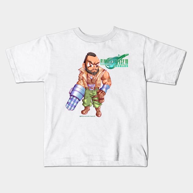 Barret Wallace バレット・ウォーレス Kids T-Shirt by MorenoArtwork